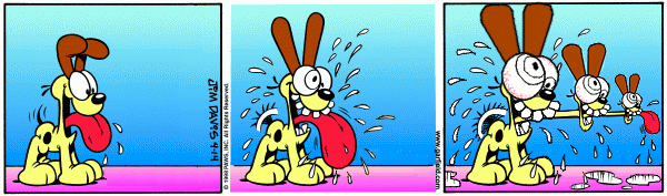 Made on request by a fan of 'Alien Odie'. Comic