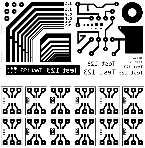 padrão de teste de impressão pcb