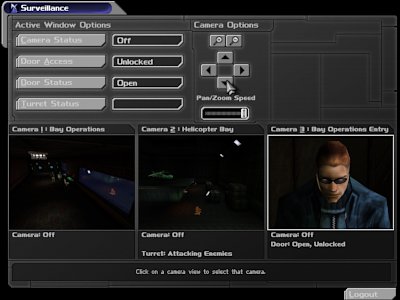 Deus Ex: hacking cameras