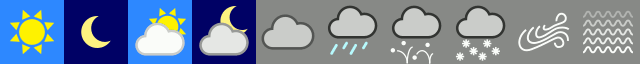 Weather icons preview