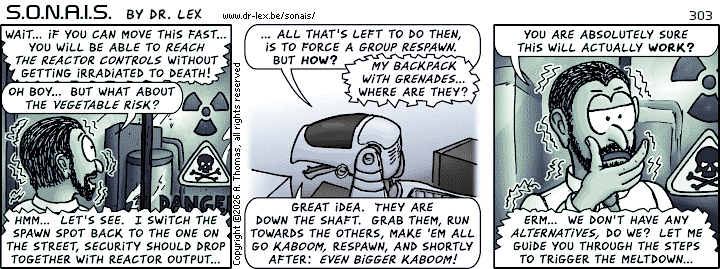SONAIS strip 303. A plan to rescue the whole team is taking shape.
