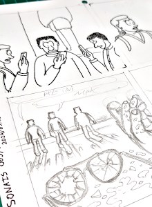 Half-finished strip